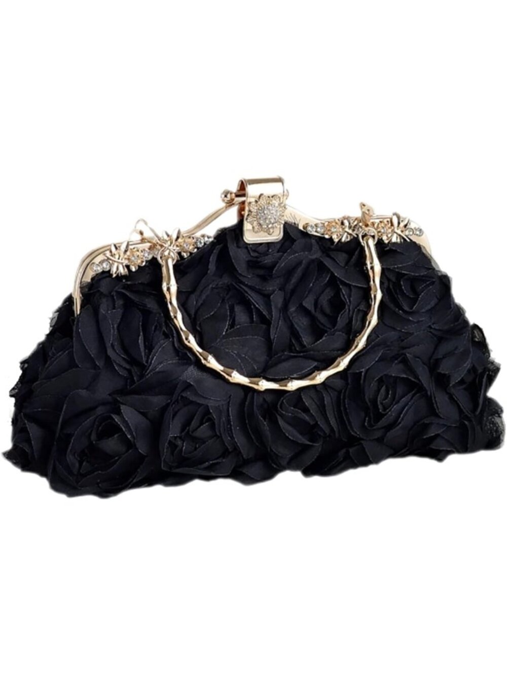 Elegant Floral Lace Clutch Bag | Rose Evening Purse for Special Occasions